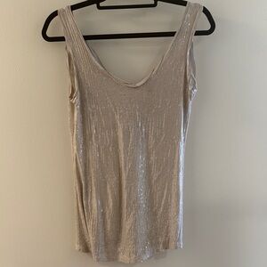 NWT Scandal Elegant Sequin Sleeveless and Low Back Top